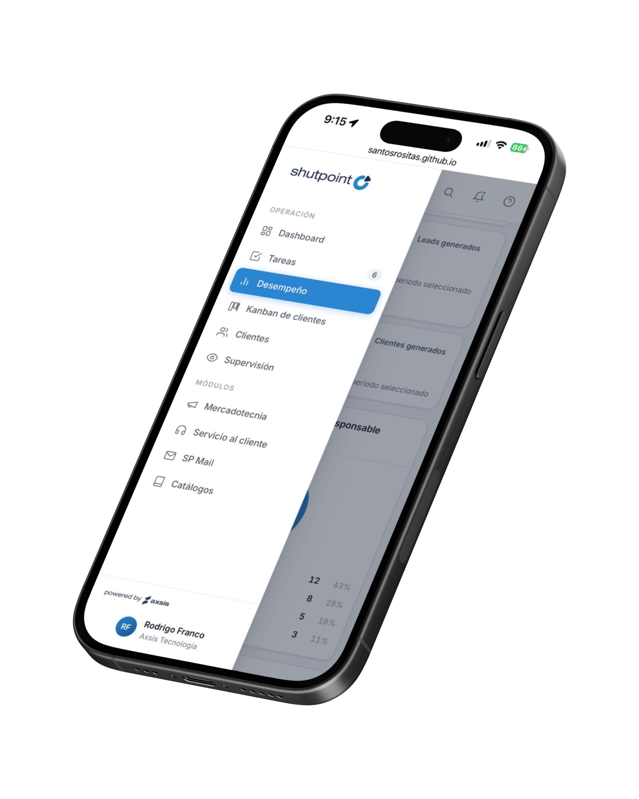 Shutpoint en iPhone